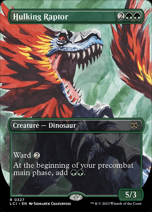 Hulking Raptor (327) - BORDERLESS - The Lost Caverns of Ixalan - Game On