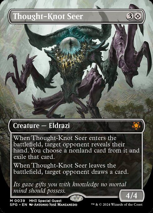 Thought-Knot Seer (39) - BORDERLESS - FULL ART (Foil) - Special Guests - Game On