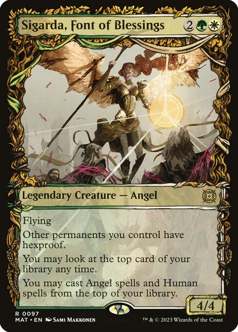 Sigarda, Font of Blessings (97) - SHOWCASE (Foil) - March of the Machine: The Aftermath - Game On