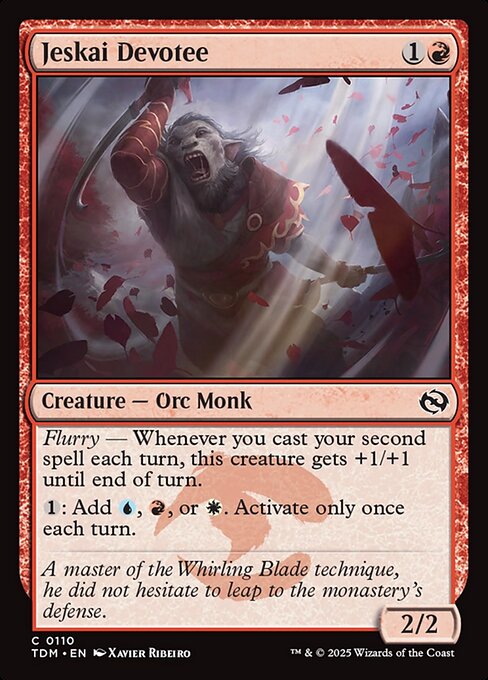 Jeskai Devotee (110) - Tarkir: Dragonstorm - Game On