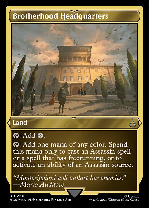 Brotherhood Headquarters (266) (Etched) - Assassin's Creed - Game On