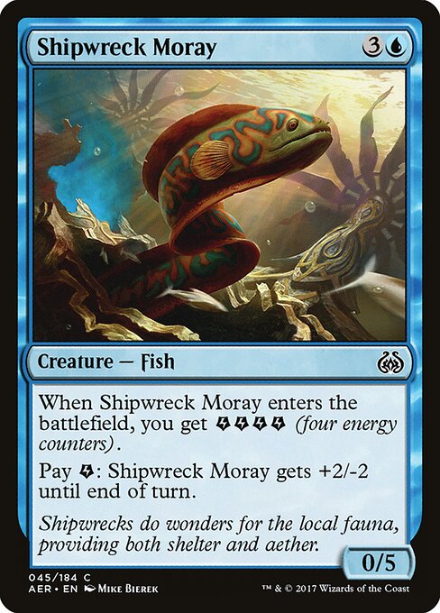 Shipwreck Moray (45) (Foil) - Aether Revolt - Game On