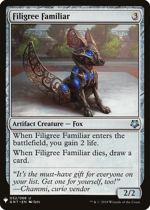 Filigree Familiar (GNT-52) - The List - Game On
