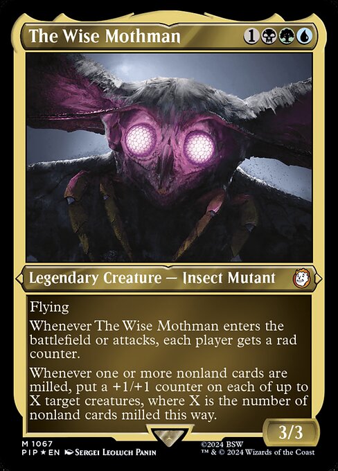 The Wise Mothman (1067) (Etched) - Fallout - Game On