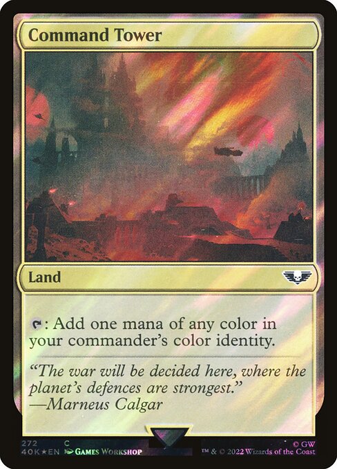 Command Tower (272★) (Foil) - Warhammer 40,000 Commander - Game On