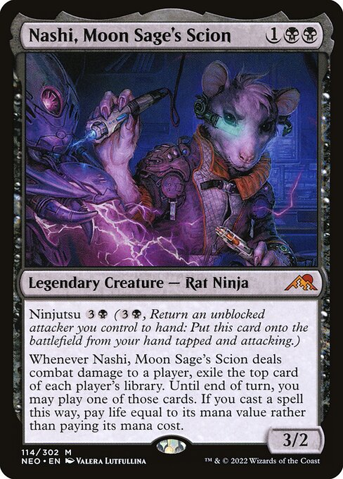 Nashi, Moon Sage's Scion (114) (Foil) - Kamigawa: Neon Dynasty - Game On