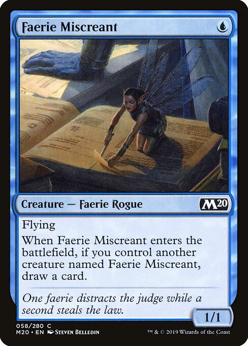 Faerie Miscreant (58) (Foil) - Core Set 2020 - Game On