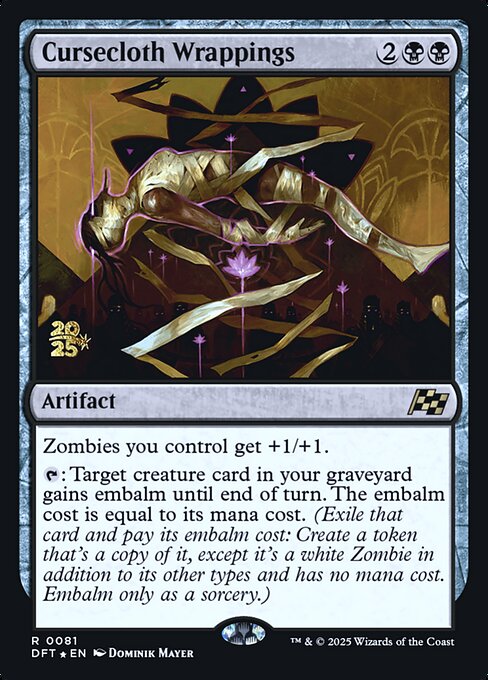 Cursecloth Wrappings (81s) (Foil) - Aetherdrift Promos - Game On