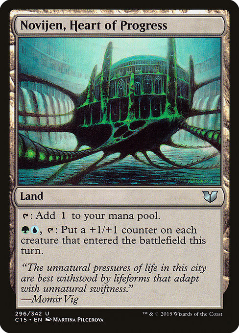 Novijen, Heart of Progress (296) - Commander 2015 - Game On