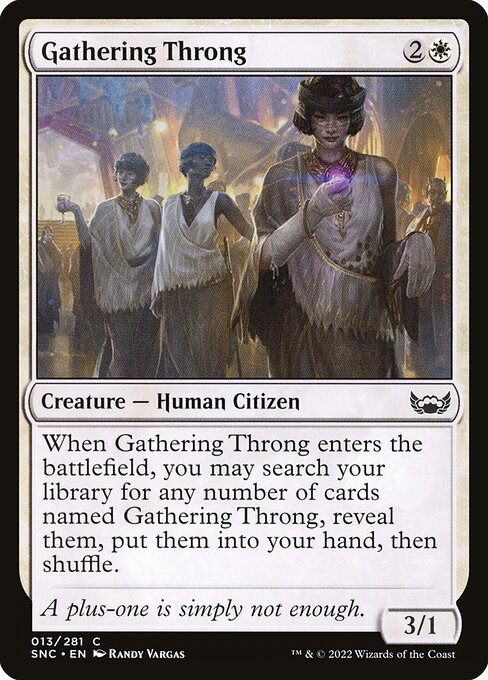 Gathering Throng (13) (Foil) - Streets of New Capenna - Game On