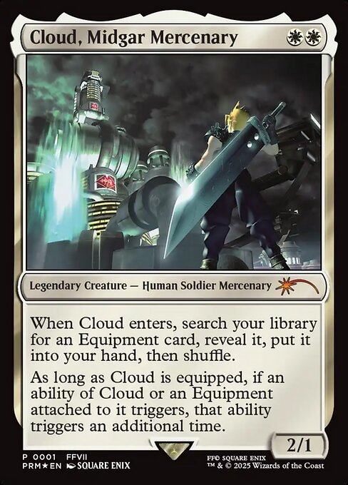 Cloud, Midgar Mercenary (2025-21) (Foil) - Media and Collaboration Promos - Game On