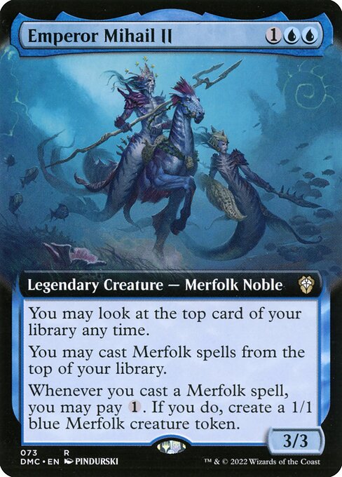 Emperor Mihail II (73) - EXTENDED ART (Foil) - Dominaria United Commander - Game On