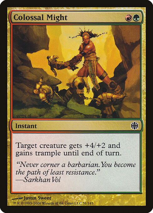 Colossal Might (51) (Foil) - Alara Reborn - Game On