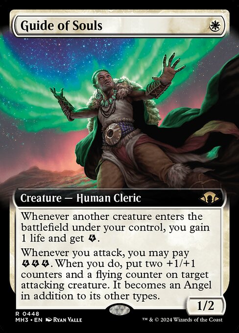 Guide of Souls (448) - EXTENDED ART (Foil) - Modern Horizons 3 - Game On