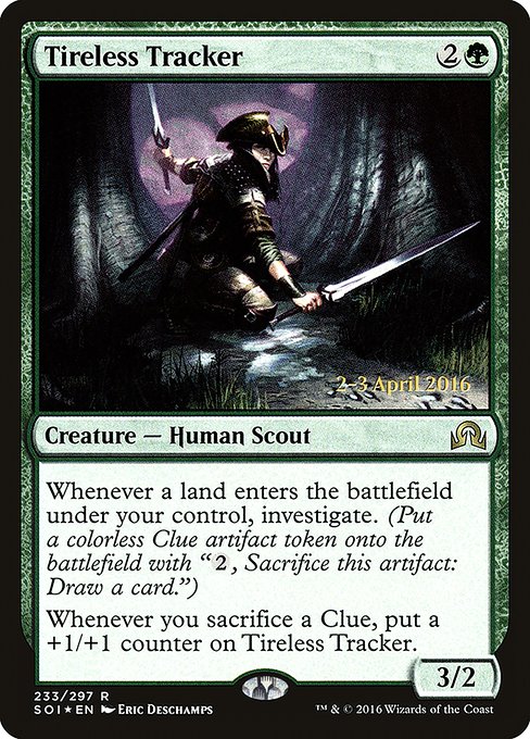 Tireless Tracker (233s) (Foil) - Shadows over Innistrad Promos - Game On