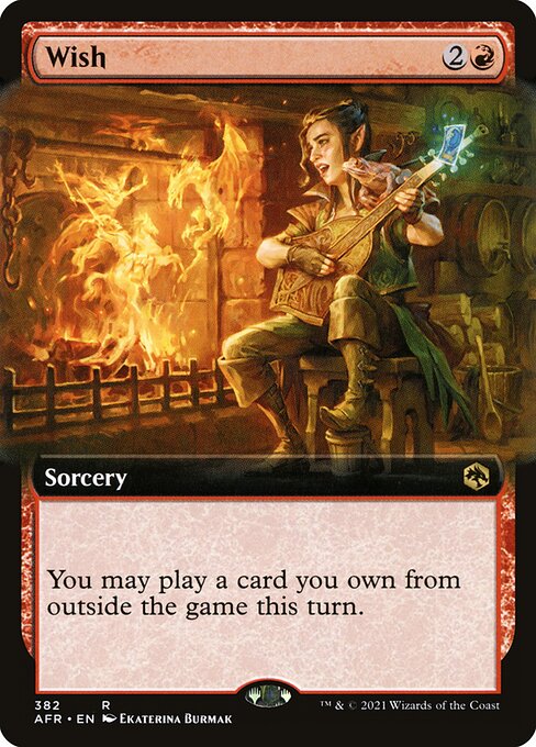 Wish (382) - EXTENDED ART (Foil) - Adventures in the Forgotten Realms - Game On