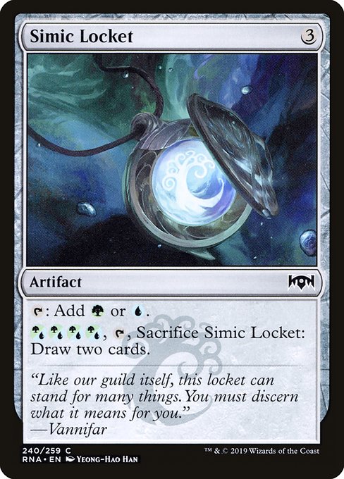 Simic Locket (240) (Foil) - Ravnica Allegiance - Game On