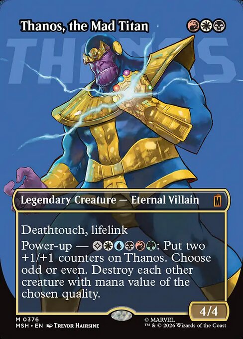Thanos, the Mad Titan (376) (Foil) - Marvel Super Heroes - Game On
