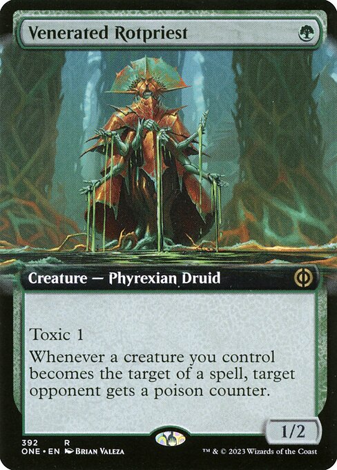 Venerated Rotpriest (392) - EXTENDED ART (Foil) - Phyrexia: All Will Be One - Game On
