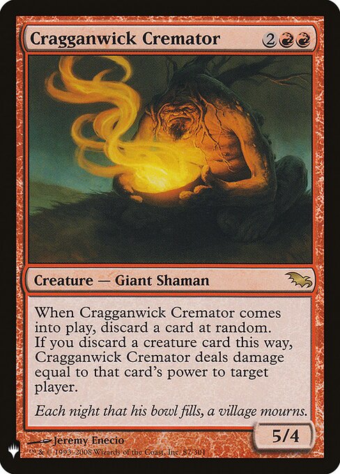 Cragganwick Cremator (SHM-87) - The List - Game On