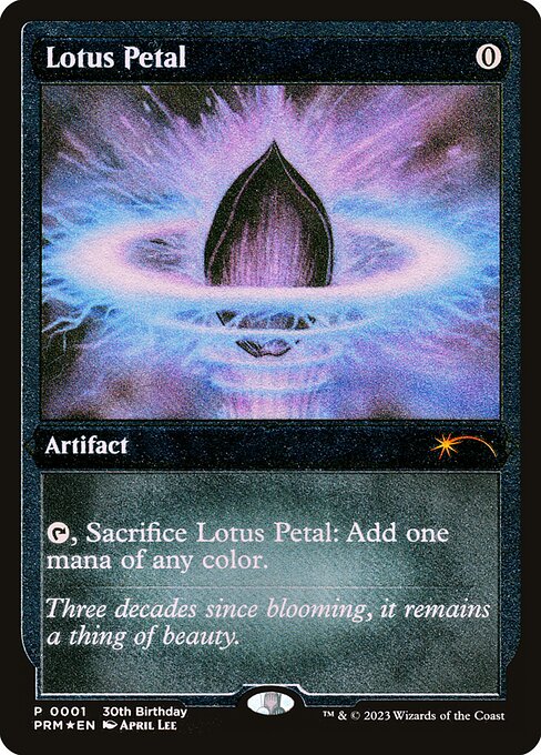 Lotus Petal (2) (Etched) - 30th Anniversary Misc Promos - Game On