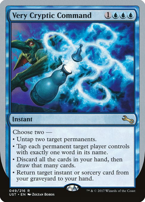 Very Cryptic Command (49b) - Unstable - Game On