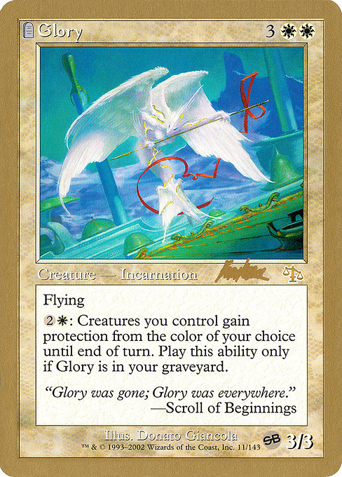Glory (bk11sb) - World Championship Decks 2002 - Game On