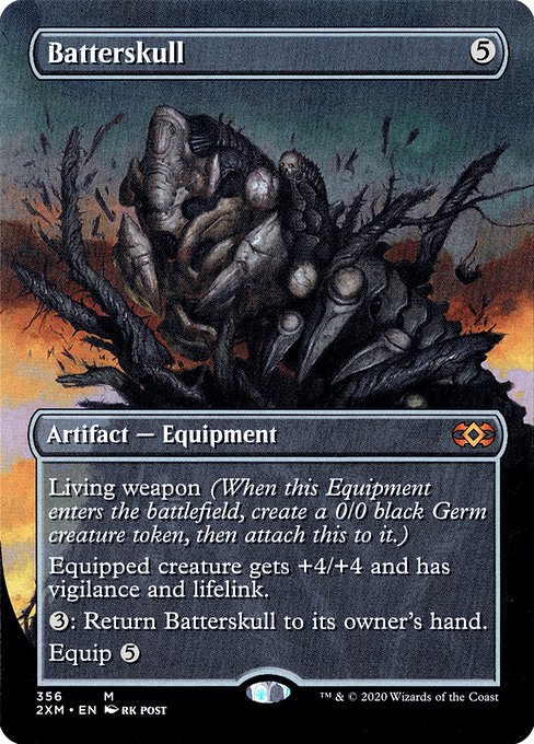 Batterskull (356) - BORDERLESS - FULL ART (Foil) - Double Masters - Game On
