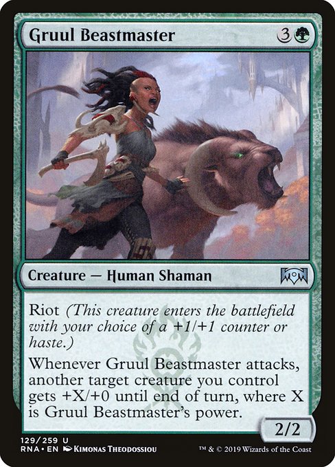 Gruul Beastmaster (129) (Foil) - Ravnica Allegiance - Game On