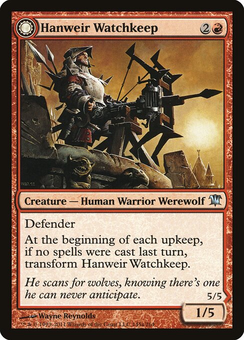 Hanweir Watchkeep // Bane of Hanweir (145) (Foil) - Innistrad - Game On