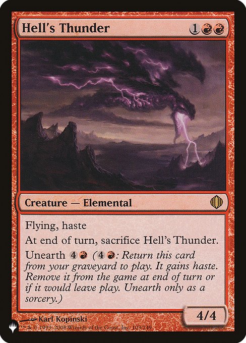Hell's Thunder (ALA-103) - The List - Game On