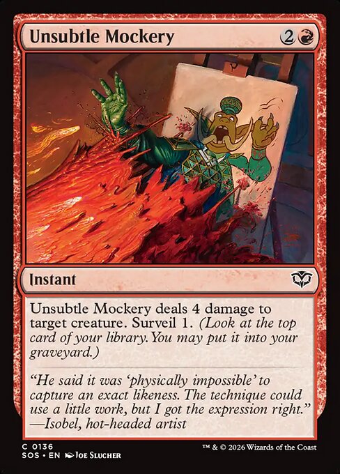 Unsubtle Mockery (136) (Foil) - Secrets of Strixhaven - Game On