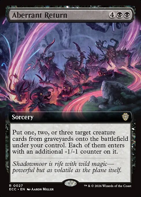 Aberrant Return (27) - EXTENDED ART - Lorwyn Eclipsed Commander - Game On