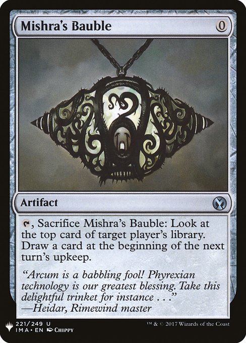 Mishra's Bauble (IMA-221) - The List - Game On