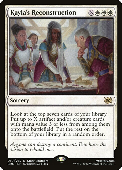 Kayla's Reconstruction (10) (Foil) - The Brothers' War - Game On