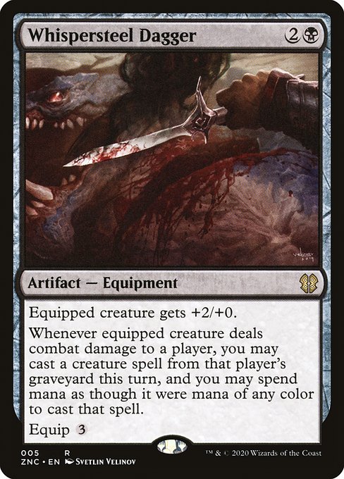 Whispersteel Dagger (5) - Zendikar Rising Commander - Game On