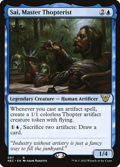 Sai, Master Thopterist (97) - Neon Dynasty Commander - Game On