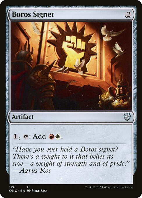 Boros Signet (126) - Phyrexia: All Will Be One Commander - Game On