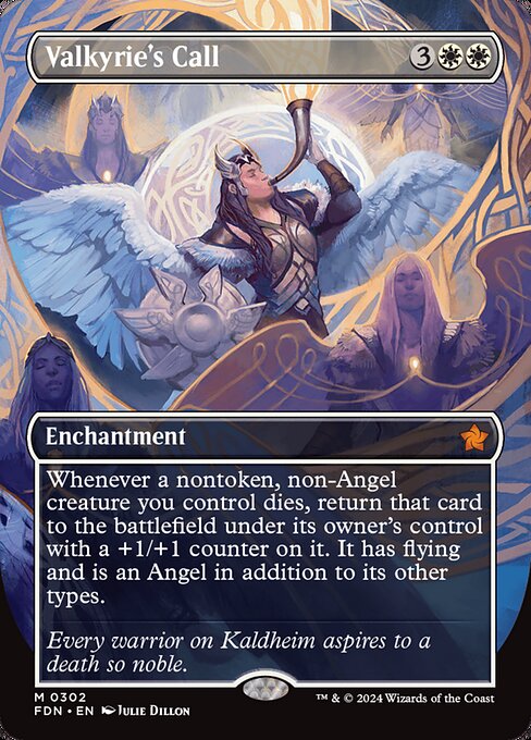 Valkyrie's Call (302) - BORDERLESS - FULL ART - Foundations - Game On