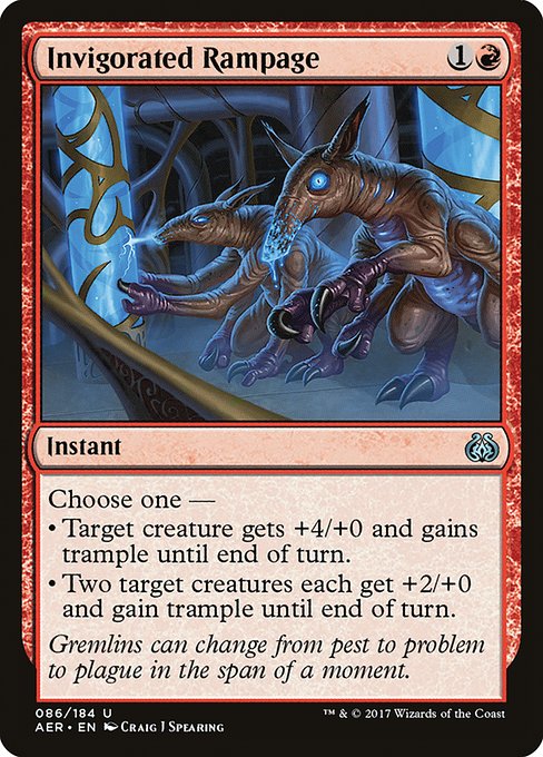 Invigorated Rampage (86) (Foil) - Aether Revolt - Game On