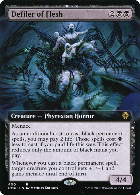 Defiler of Flesh (400) - EXTENDED ART - Dominaria United - Game On