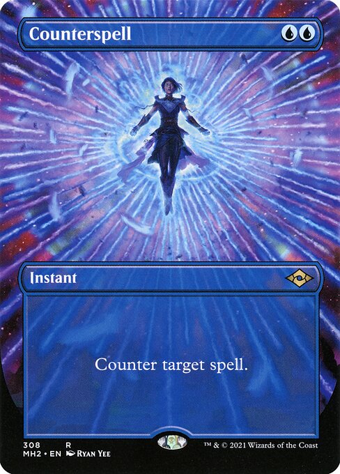 Counterspell (308) - BORDERLESS - FULL ART (Foil) - Modern Horizons 2 - Game On