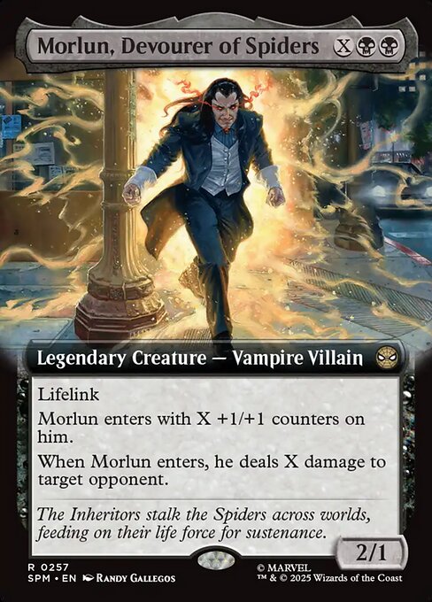 Morlun, Devourer of Spiders (257) - EXTENDED ART (Foil) - Marvel's Spider-Man - Game On