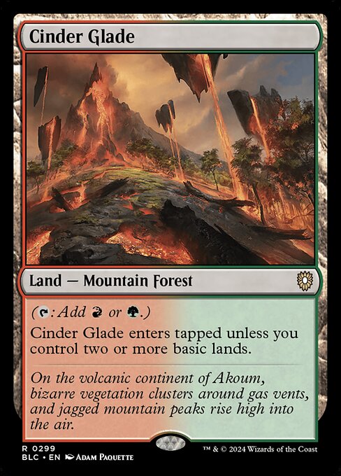 Cinder Glade (299) - Bloomburrow Commander - Game On