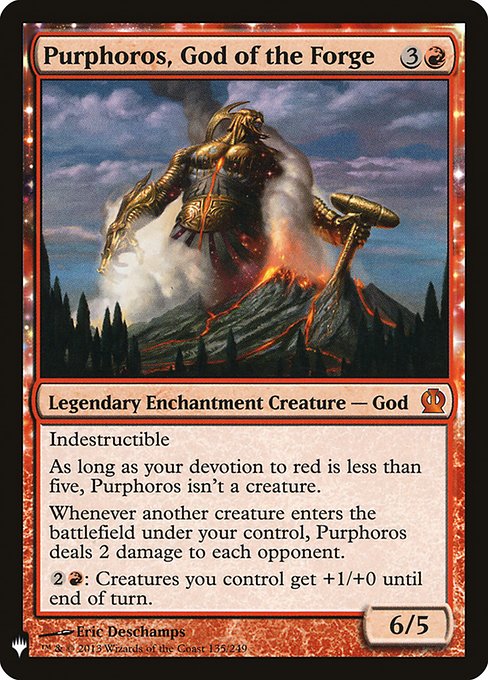 Purphoros, God of the Forge (THS-135) - The List - Game On