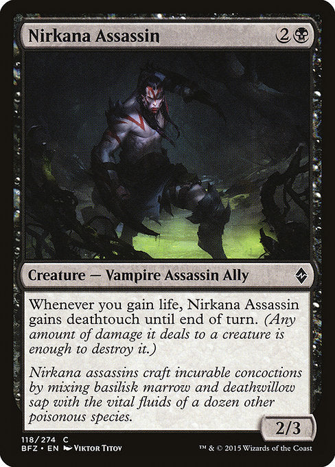 Nirkana Assassin (118) (Foil) - Battle for Zendikar - Game On
