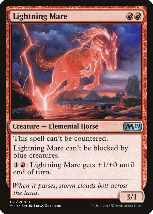 Lightning Mare (151) (Foil) - Core Set 2019 - Game On