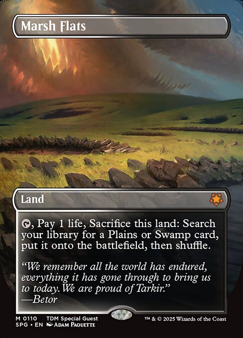 Marsh Flats (110) - BORDERLESS - FULL ART - Special Guests - Game On
