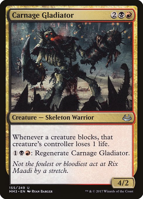 Carnage Gladiator (155) (Foil) - Modern Masters 2017 - Game On