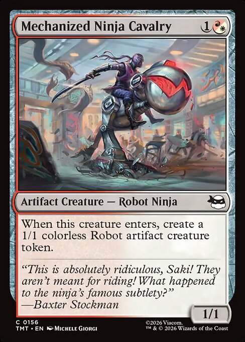 Mechanized Ninja Cavalry (156) (Foil) - Teenage Mutant Ninja Turtles - Game On